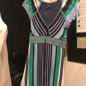 Bebe crochet dress. Beautiful colors